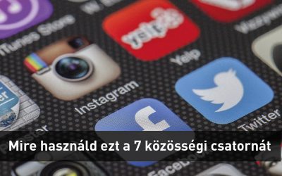 Mire használd ezt a 7 közösségi csatornát, hogyan és milyen eredményt várhatsz el?